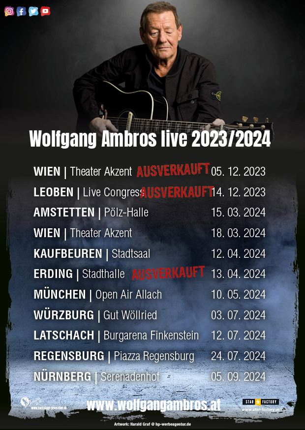 Wolfgang Ambros im Theater Akzent - 18.03.2024