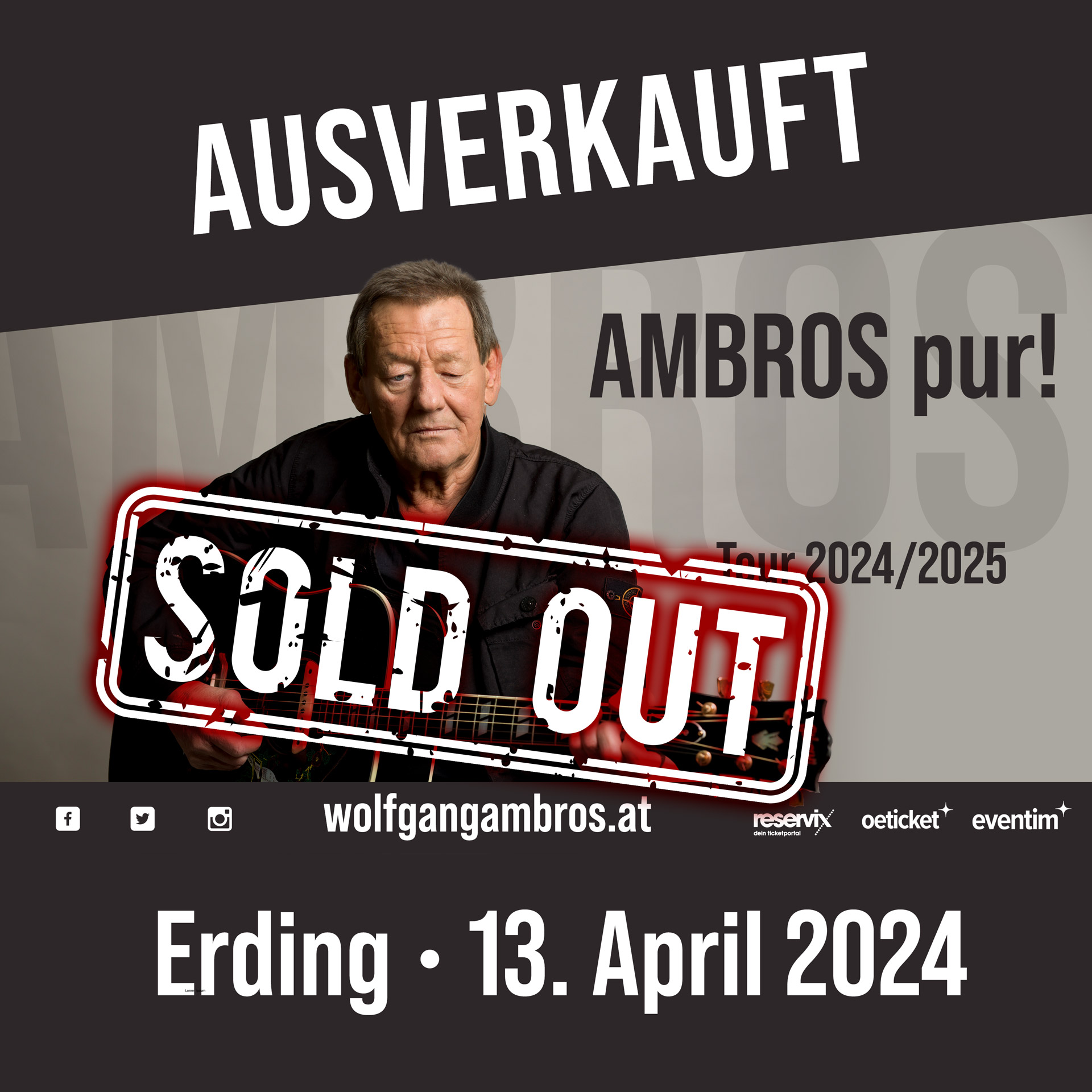 Wolfgang Ambros im Theater Akzent - 18.03.2024