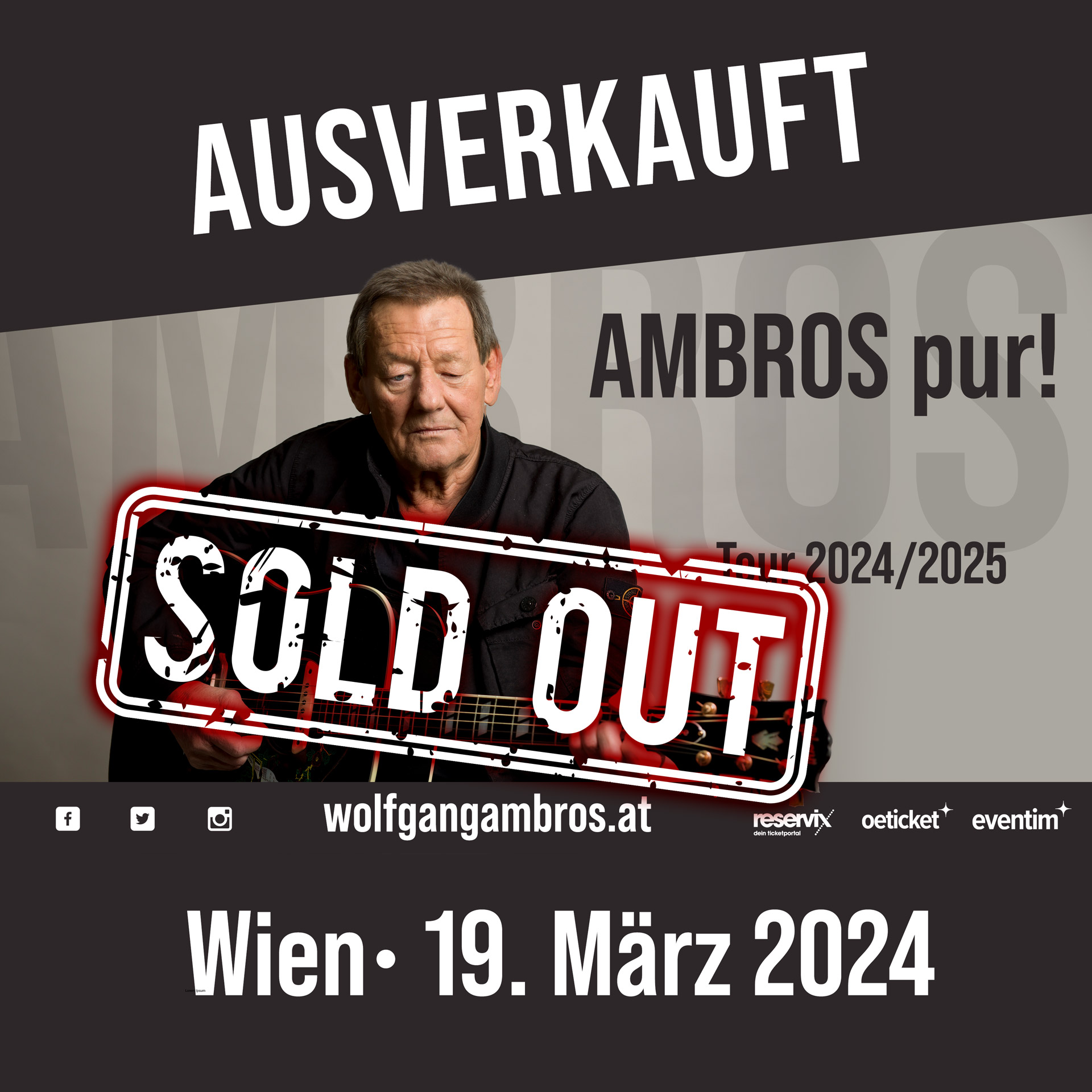 Wolfgang Ambros im Theater Akzent - 18.03.2024