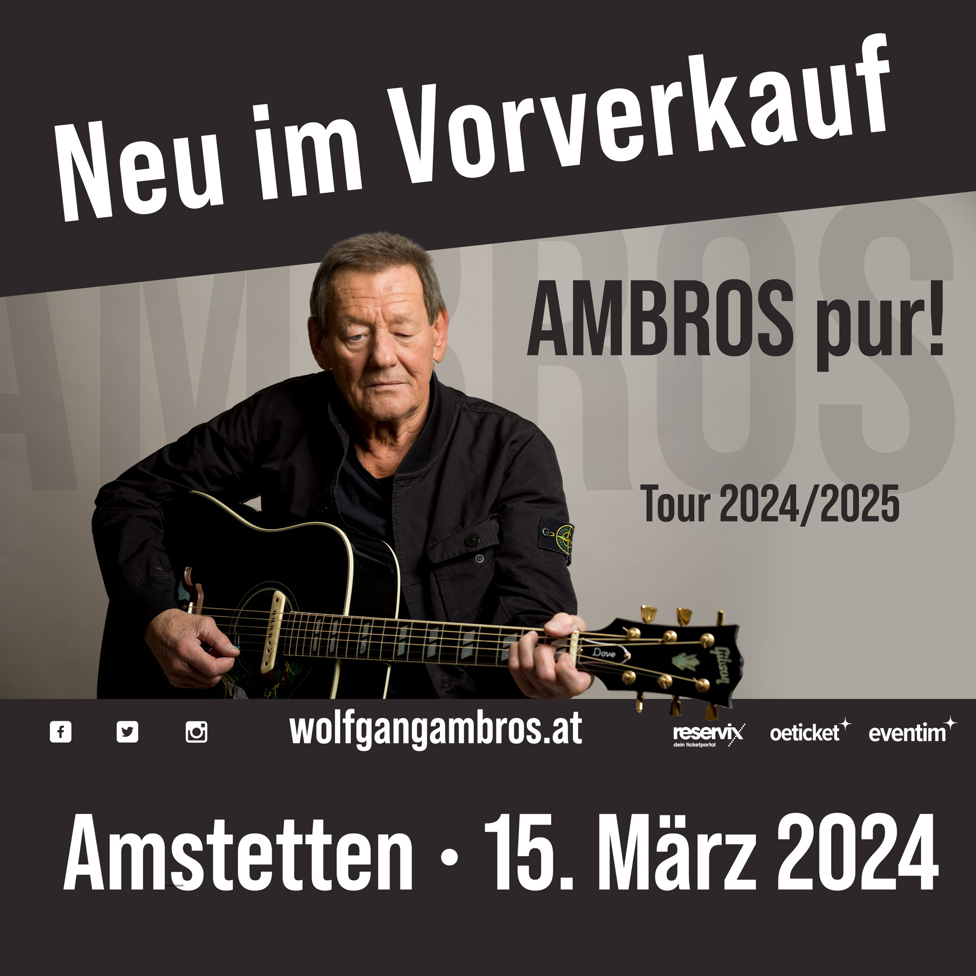 Wolfgang Ambros im Theater Akzent - 18.03.2024